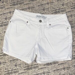 Faded Glory White Denim Mid-Rise Women's Shorts